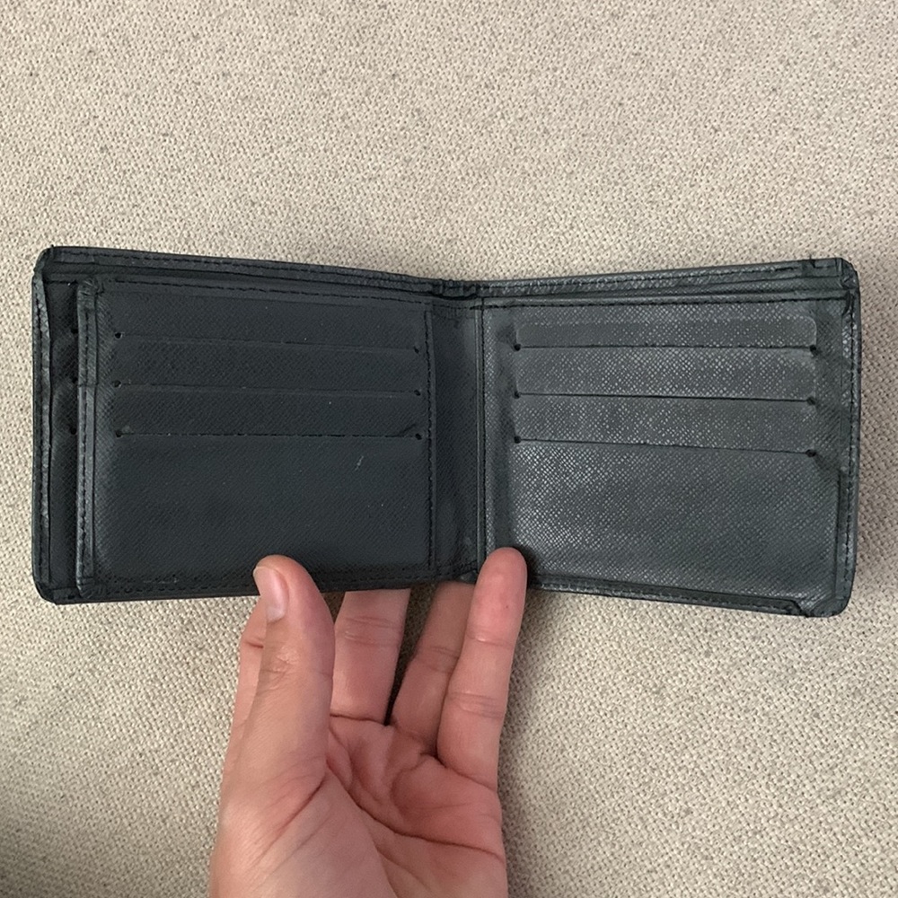 Louis‎ Vuitton Wallet Bifold Men’s One Size Dark Green Taiga Leather - Picture 5 of 13